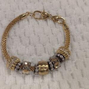 Brighton Gold and Silver Beaded Bracelet